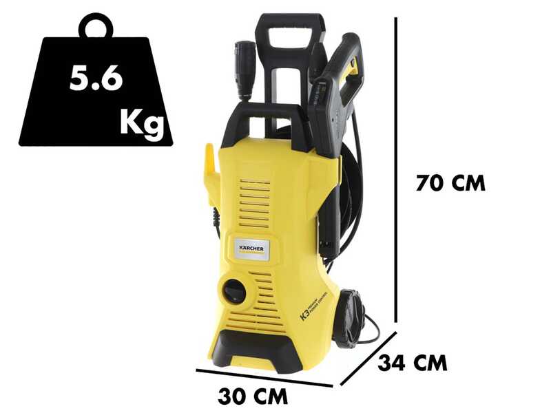 Karcher K3 Premium Power Control - Idropulitrice a freddo - con doppia lancia - 120 bar - 380Lt/h