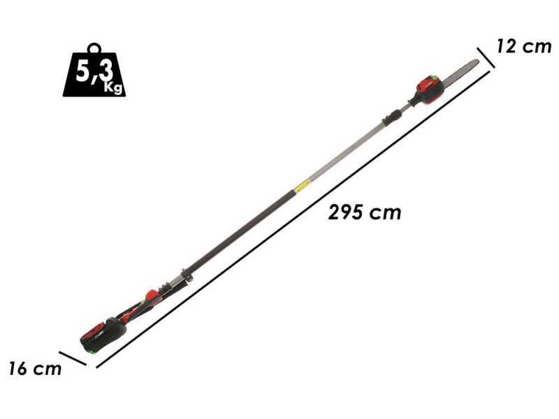HENX H36GZ12040 - Potatore a batteria su asta telescopica - 40V - SENZA CARICABATTERIA E BATTERIA
