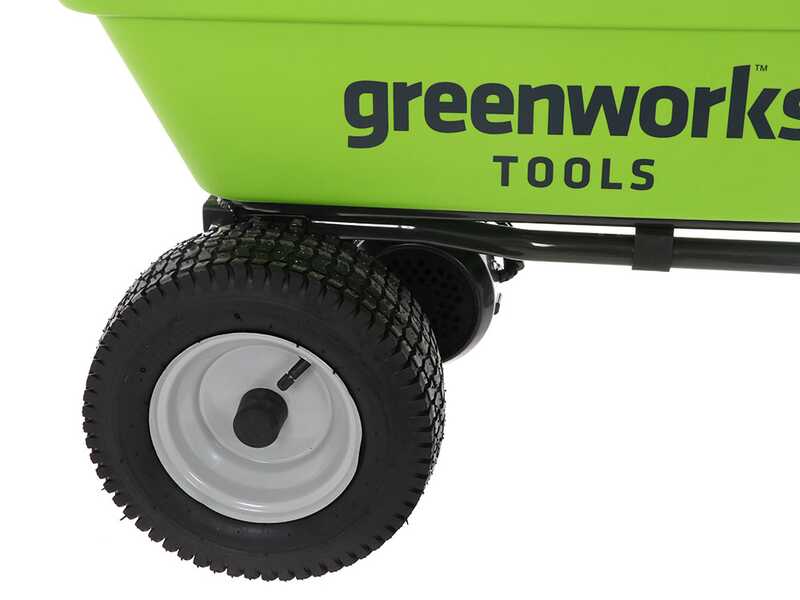 Greenworks G40GC Garden Cart - Carriola elettrica a batteria con ruote - SENZA BATTERIE E CARICABATTERIE
