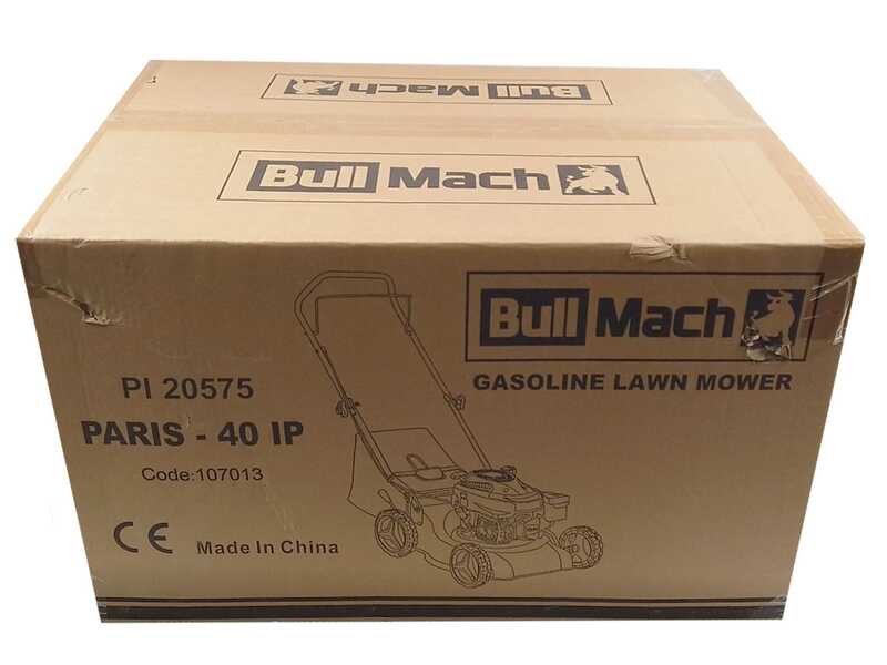 BullMach PARIS - 40 IS - Tagliaerba a scoppio trazionato - Motore da 4HP - Taglio 40cm