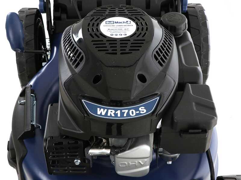 BullMach ECTOR 46 S - Tagliaerba a scoppio trazionato - 4 in 1 - Motore da 170cc