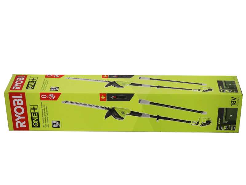 Ryobi OPT1845 - Tagliasiepi telescopico orientabile a batteria 18V - lama da 45cm - SENZA BATTERIE E CARICABATTERIE