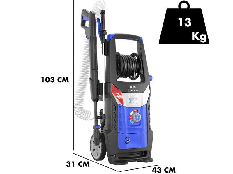 Annovi &amp; Reverberi DHS Series 2.A - Idropulitrice semiprofessionale a freddo Dual Hyg System - 460 lt/h - 160 bar