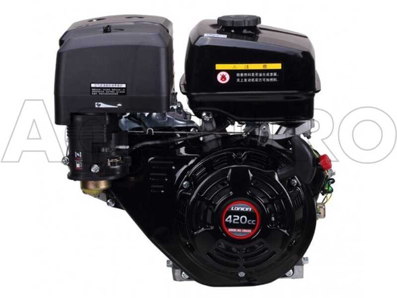 GreenBay GB-WDC 120 LE - Biocippatore a scoppio professionale motore Loncin G420FD da 15 HP