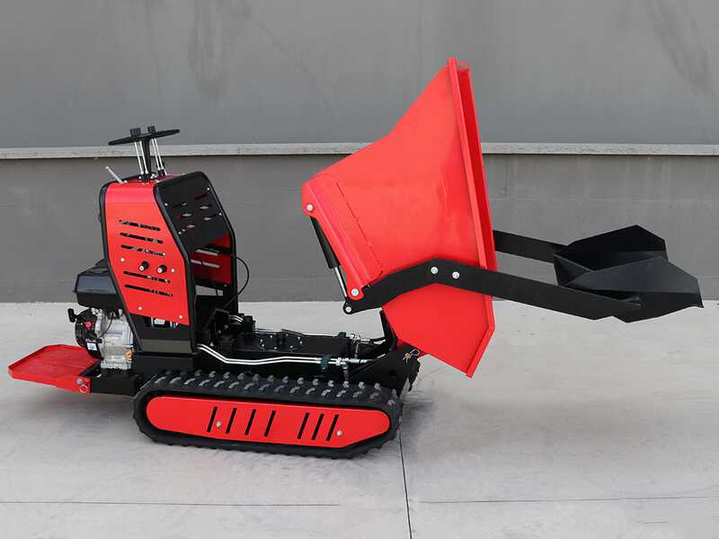 AMA TAG500TDH - Motocarriola cingolata cassone dumper idraulico 500Kg - Cambio idrostatico