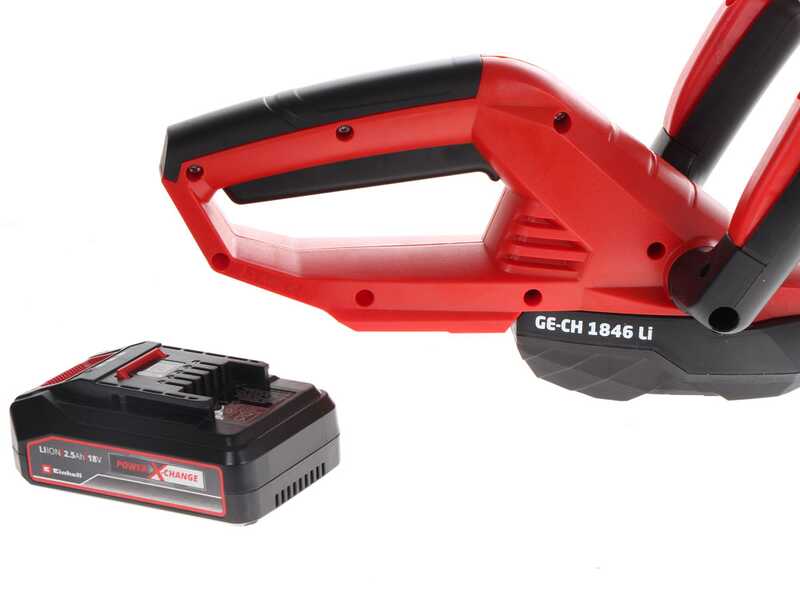 Einhell GE-CH 1846 Li PXC - Tagliasiepi a batteria 18V 2.5Ah - Lama da 46 cm