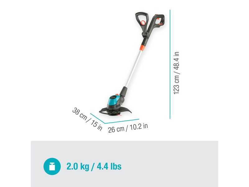 Gardena EasyCut 23/18V - Tagliabordi a batteria - SENZA BATTERIE E CARICABATTERIE