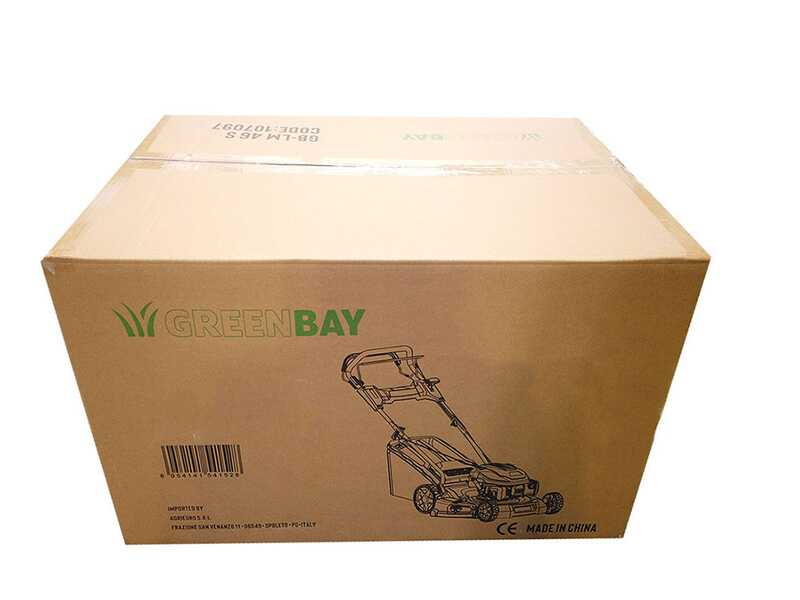 GreenBay GB-LM 51 BS - Rasaerba a scoppio trazionato - 4 in 1 - Motore B&amp;S 750EX - Taglio 51cm