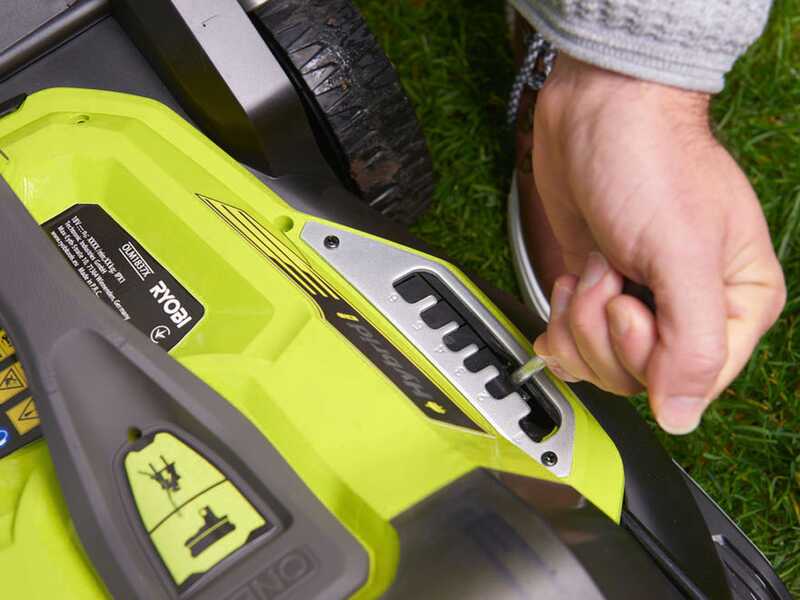 Ryobi Hybrid RY18LMH37A-250 - Tagliaerba a batteria - 2x18V/5Ah - Taglio 37 cm