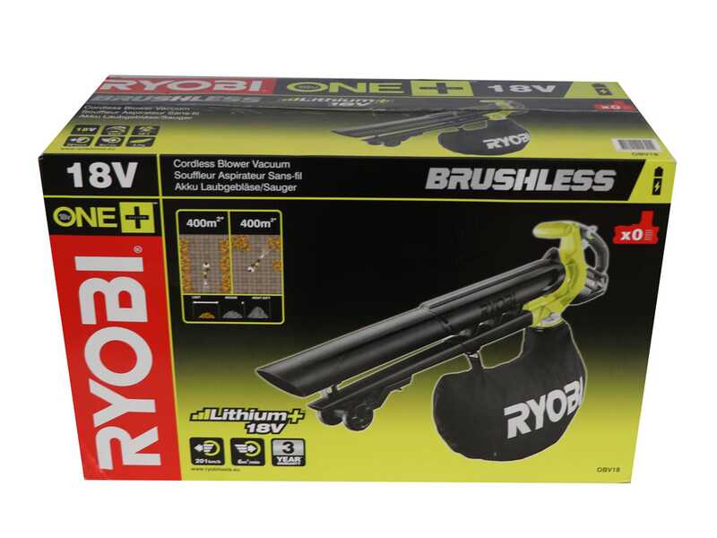 Ryobi OBV18 - Soffiatore aspiratore trituratore a batteria - SENZA BATTERIA E CARICABATTERIA
