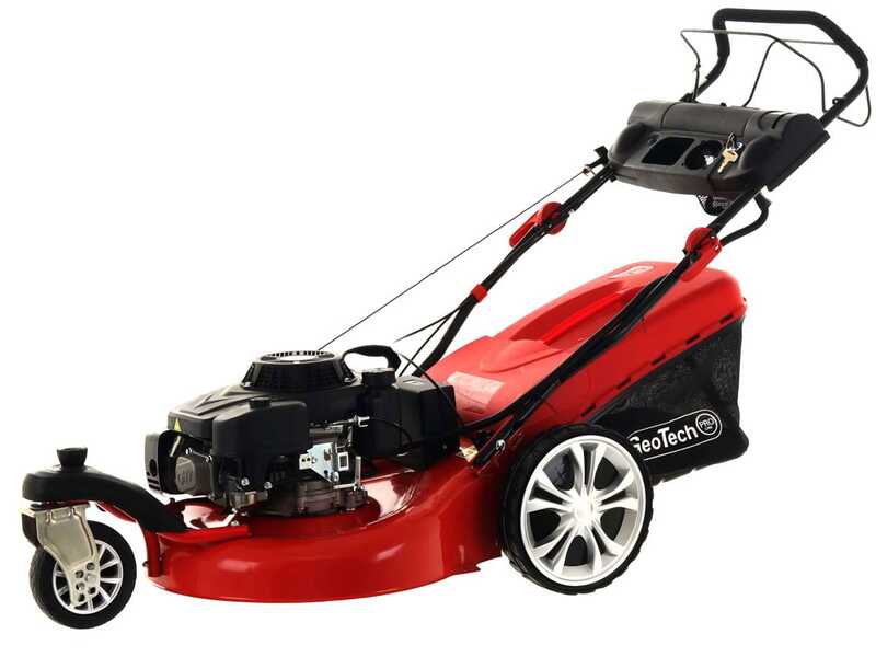 GeoTech Pro S58-3 BMSWGE L225 - Rasaerba a scoppio trazionato - Monoruota pivotante - Avviamento elettrico