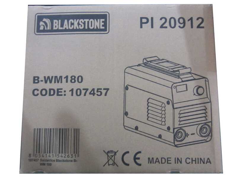 Blackstone B-WM 180 - Saldatrice inverter a elettrodo a corrente continua - 180 A - con Kit MMA