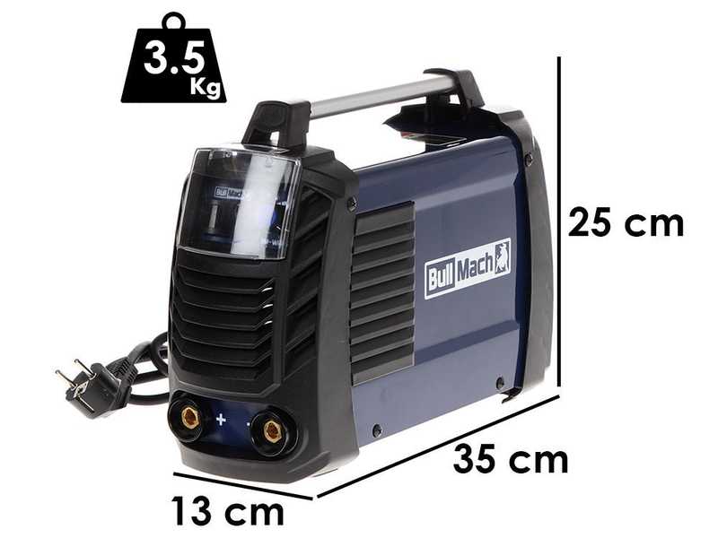 BullMach BM-WM 160N - Saldatrice inverter a elettrodo a corrente continua - 160A - con Kit MMA
