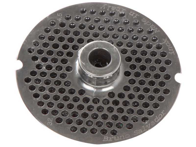 Trafila per tritacarne N.22 - fori da &Oslash; 4.5 mm - diametro trafila 82 mm