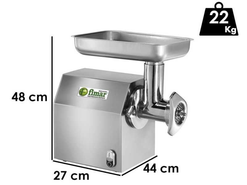 Fimar TC 12C - Tritacarne elettrico - Corpo in Inox - Gruppo di macinazione in alluminio