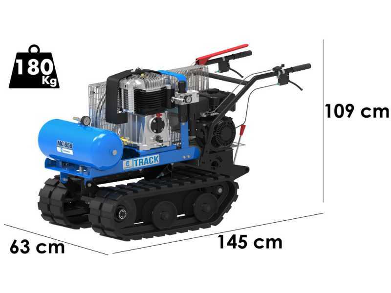 Motocompressore semovente a cingoli Campagnola MC 658 Track - Motore Subaru EX21