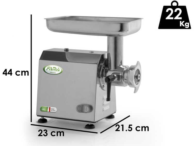 Fama TI12 - Tritacarne elettrico - Corpo in Inox - Gruppo macinazione in Ghisa - 400V