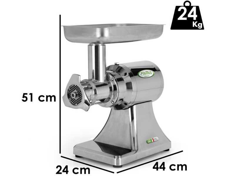 Fama TS22 - Tritacarne elettrico - Gruppo macinazione in Inox - 230V
