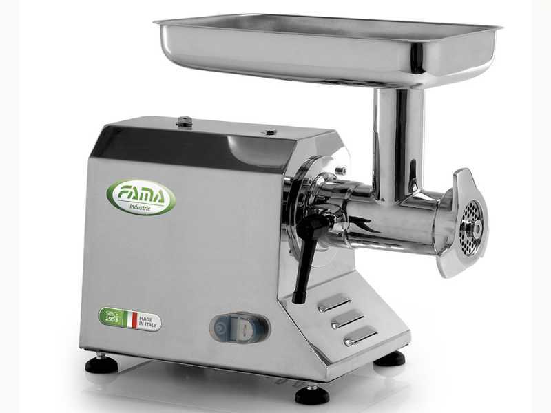 Fama TIK12 UNIKO - Tritacarne elettrico - Corpo e gruppo di macinazione in acciaio Inox - 230V