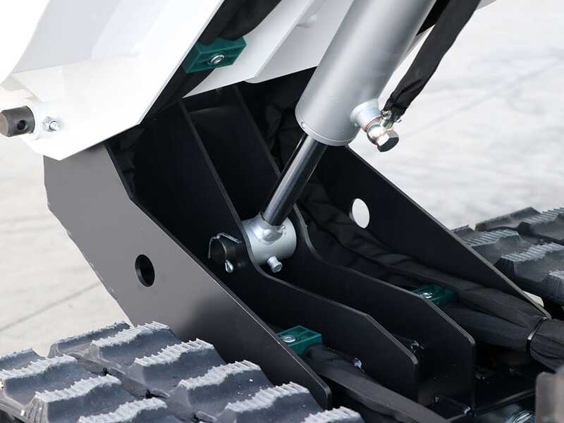 Seven Italy TH500C KM178-E - Motocarriola cingolata cassone dumper 500Kg con paletta - Cambio idrostatico