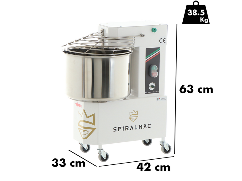 SPIRALMAC SV12VV - Impastatrice a spirale - 10 Velocit&agrave; - 12 Kg