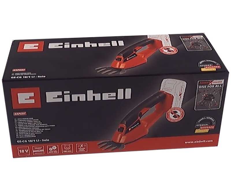 Einhell GE-CG 18/1 Li-Solo - Forbice tagliaerba a batteria - SENZA BATTERIA E CARICABATTERIE
