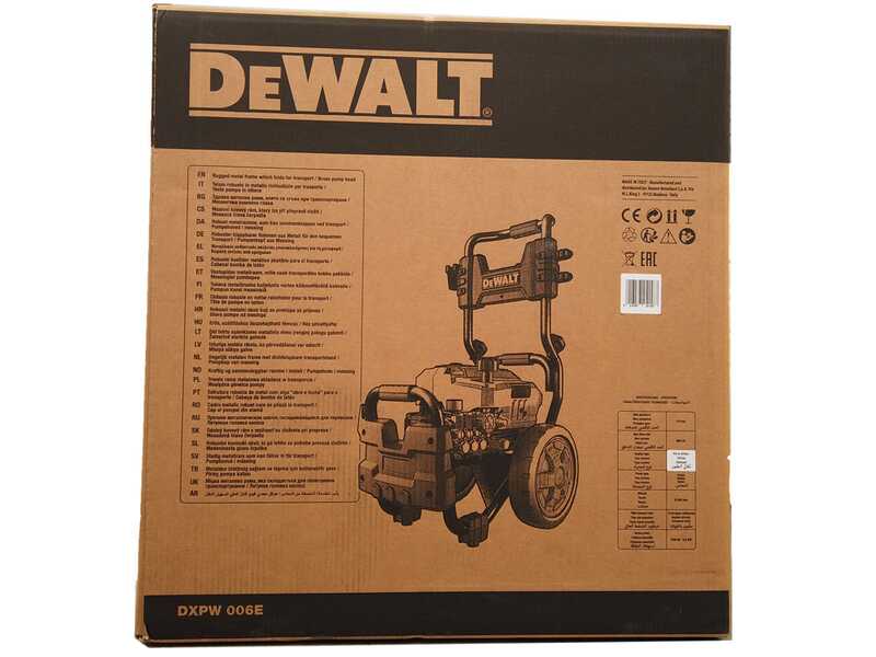 DeWalt DXPW 004E - Idropulitrice monofase professionale - 150 bar - 600 l/h