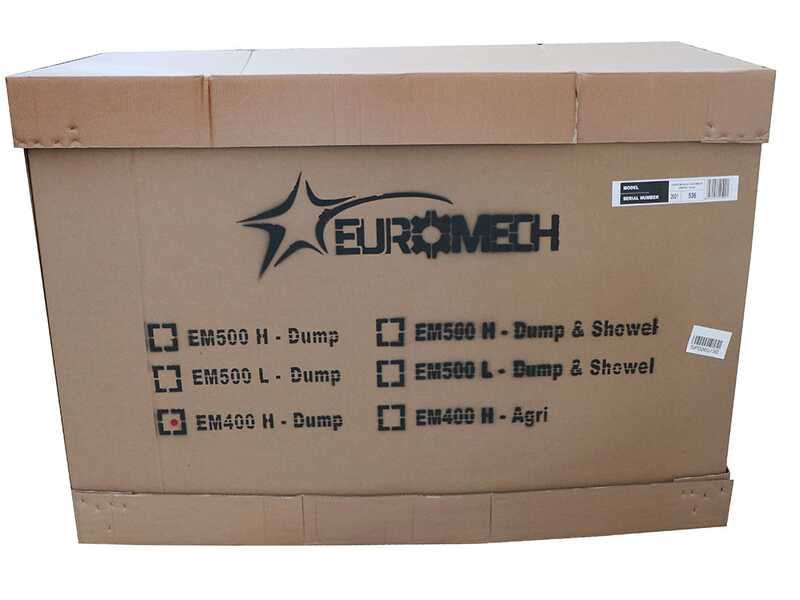 EuroMech EM500L-Dump &amp; Shovel - Motocarriola dumper idraulico 500Kg con paletta - Cambio idrostatico