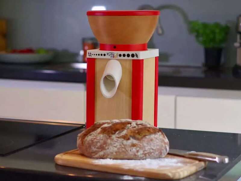 Komo KoMoMio Rosso - Mulino per farina a pietra in faggio - 360W