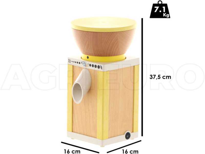 Komo KoMoMio Giallo - Mulino per farina a pietra in faggio - 360W