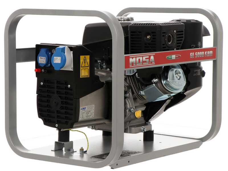MOSA GE 5000 KBM - Generatore di corrente 4.4 KW monofase - Alternatore italiano - Motore Kohler CP CH 395