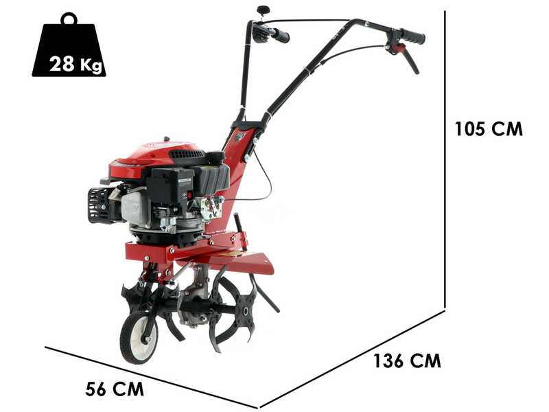 Italian Power RG1.3-45 Q-D - Motozappa a benzina 4.5 HP - Rato RV145-S