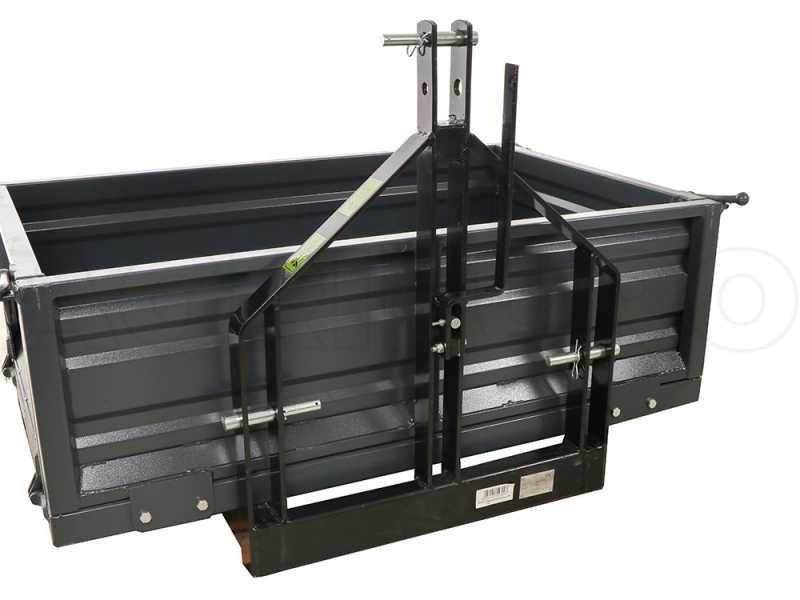 BlackStone B-TB 160 - Cassone transporter per trattore - Ribaltabile - 3 sponde apribili