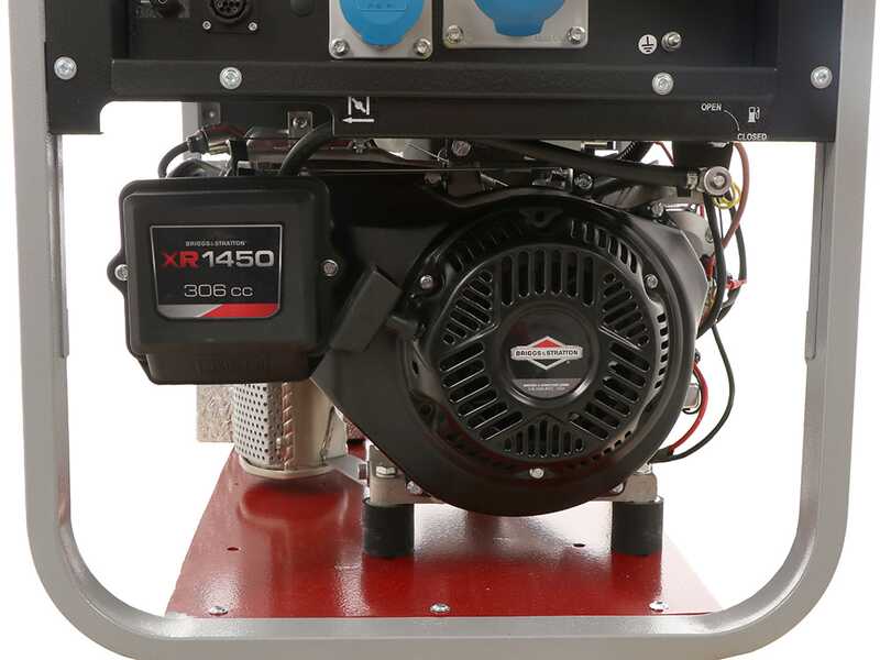 MOSA GE S-5000 BBM AVR EAS - Generatore di corrente a benzina con scheda AVR e avv. elettrico 4.5 kW - Continua 3.6 kW Monofase - Motore B&amp;S XR1450