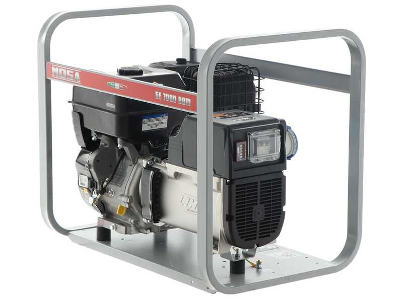 MOSA GE 7000 BBM - Generatore di corrente a benzina 6 kW - Continua 5 kW Monofase - Motore B&amp;S XR2100