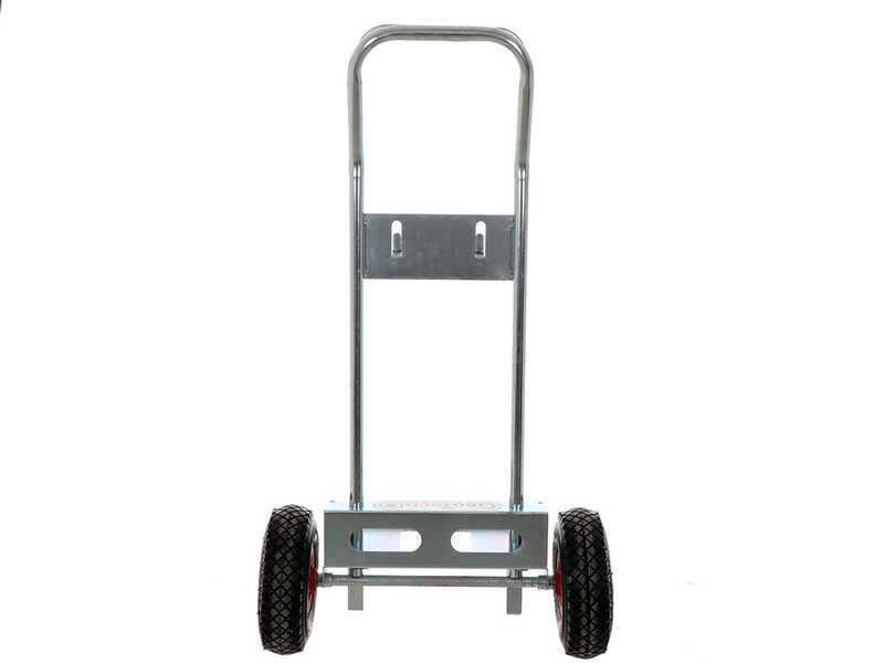Set completo: carrello porta batteria Geotech + batteria 100 ah + caricabatteria Telwin Touring 18