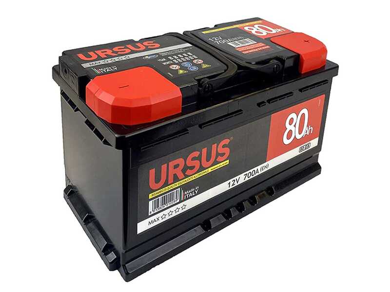 Set completo: carrello porta batteria Geotech + batteria 80 ah + caricabatteria Telwin Touring 18