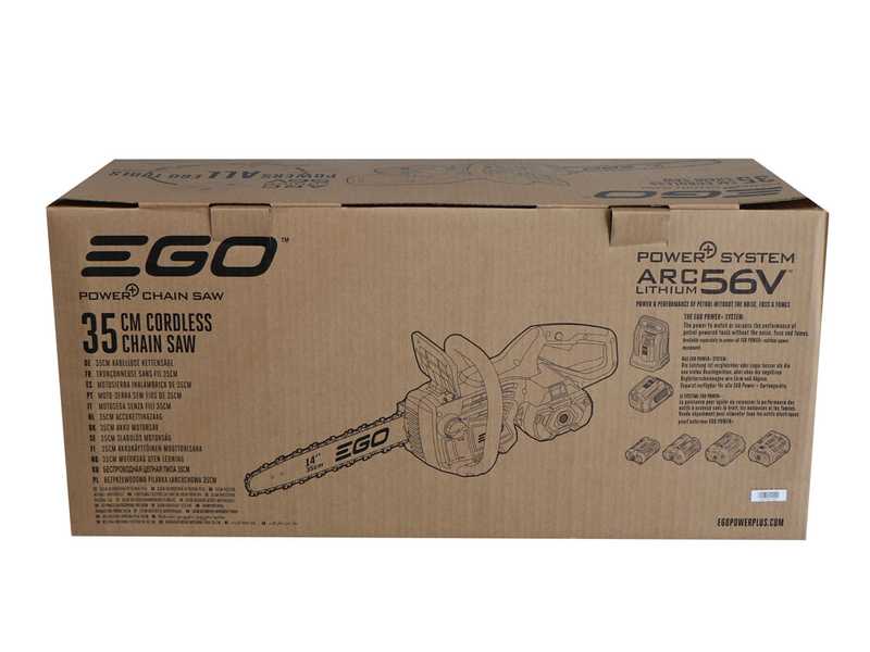 EGO CS1400E - Motosega a batteria 56V 2.5Ah - Lama da 35cm