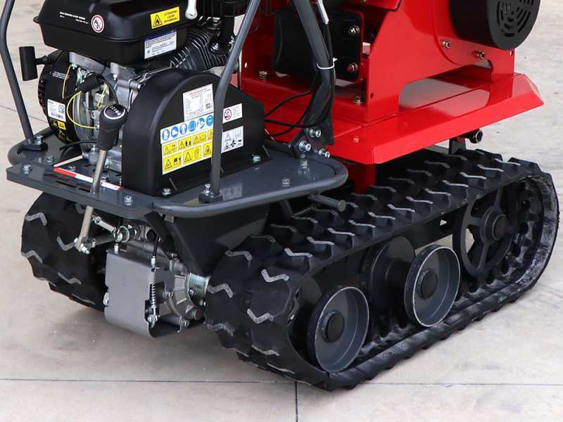 GeoTech Pro BMS155 BSE - Biotrituratore semovente a cingoli su motocarriola GeoPorter 330E BS - Motore B&amp;S XR2100