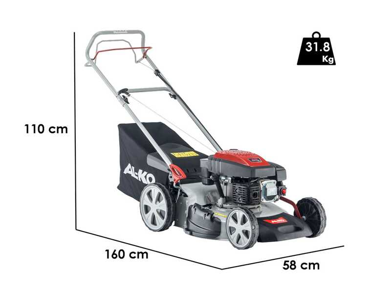 Al-Ko Easy 5.10 SP-S - Tagliaerba a scoppio trazionato  - 4 in 1 - Motore da 160cc