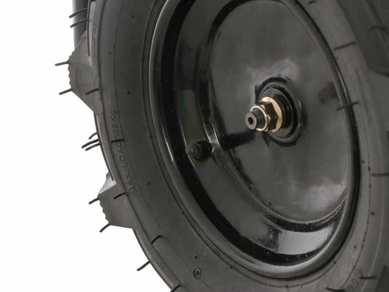 GeoTech CAR 260T-100 - Carriola elettrica a batteria 40V 6Ah - Ruote traktor