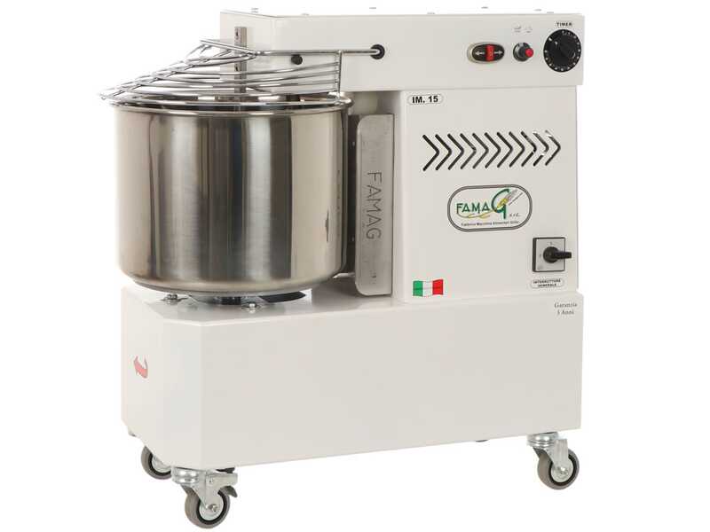 Famag Grilletta IM 15/230 10 Velocit&agrave; HH - Impastatrice a spirale 15 Kg ad alta idratazione