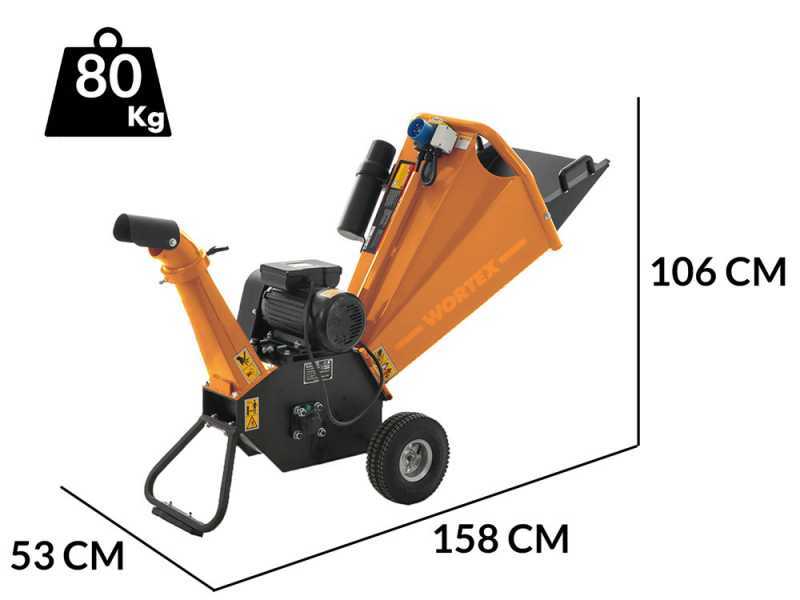 Wortex Drake D300/70E - Biotrituratore elettrico - Monofase 3 HP