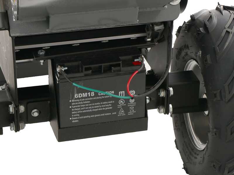 Wortex Drake D420/120L-E - Biotrituratore a scoppio - Motore Loncin G420F con avviamento elettrico