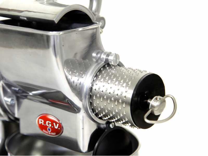 RGV Robusta Red - Grattugia elettrica da tavolo in alluminio pressofuso - 450W
