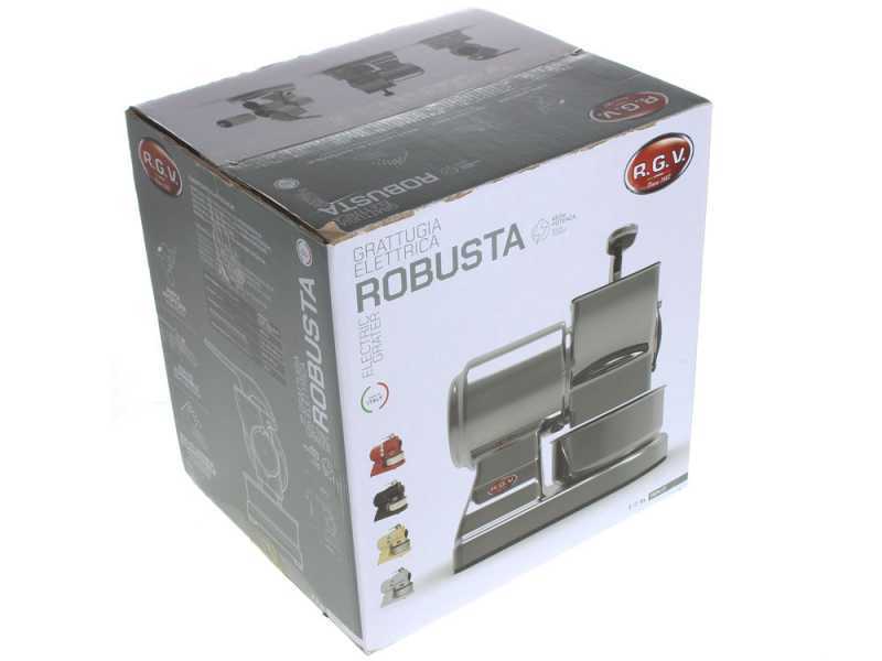 RGV Robusta White - Grattugia elettrica da tavolo in alluminio - 450W
