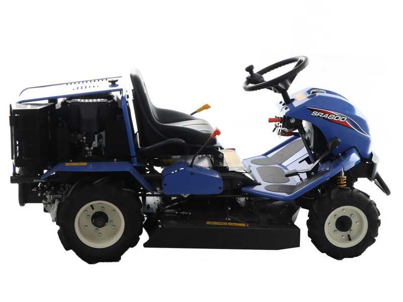 Iseki SRA 800A 2WD - Trattorino trinciaerba - Motore Kawasaki 603 cc - Piatto di taglio 80 cm