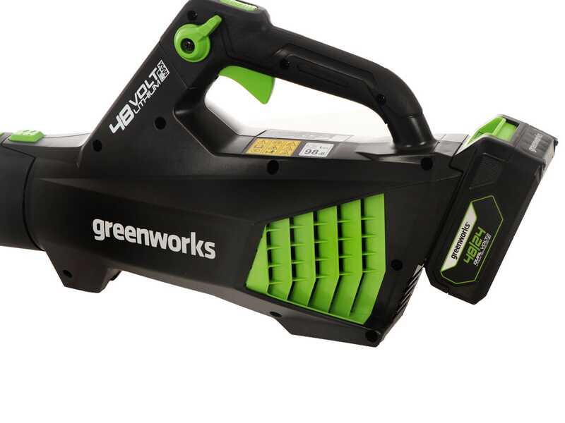 Greenworks G48AB - Soffiatore a batteria assiale - SENZA BATTERIE E CARICABATTERIE