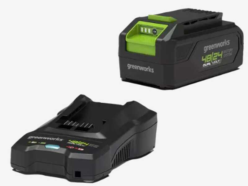 Greenworks G24HT56 - Tagliasiepi a batteria litio 24V/4Ah - Lama da 56 cm