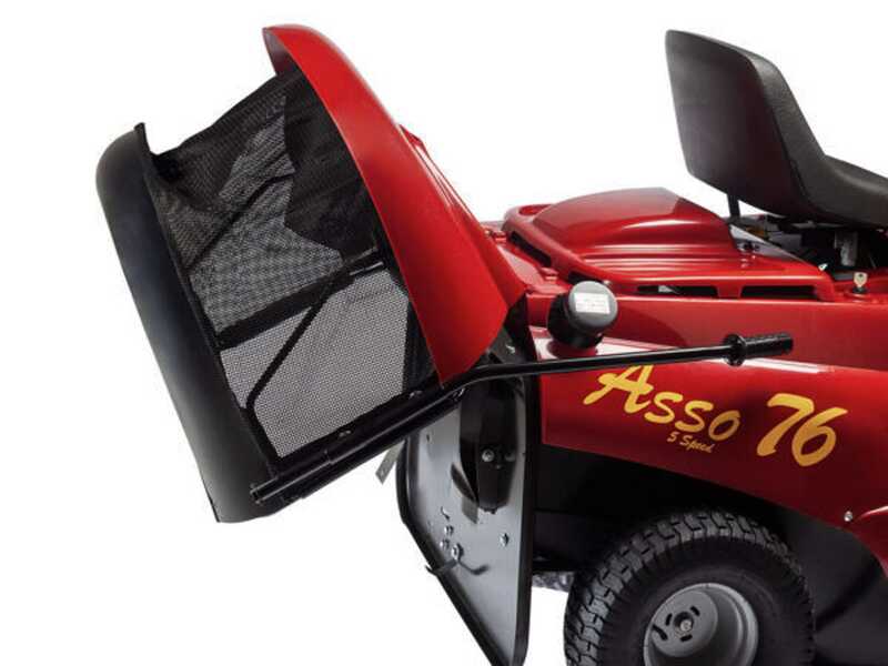 Eurosystems ASSO 76 Mini rider - Rider trattorino rasaerba - Cambio Meccanico a marce - Larghezza di taglio 76 cm